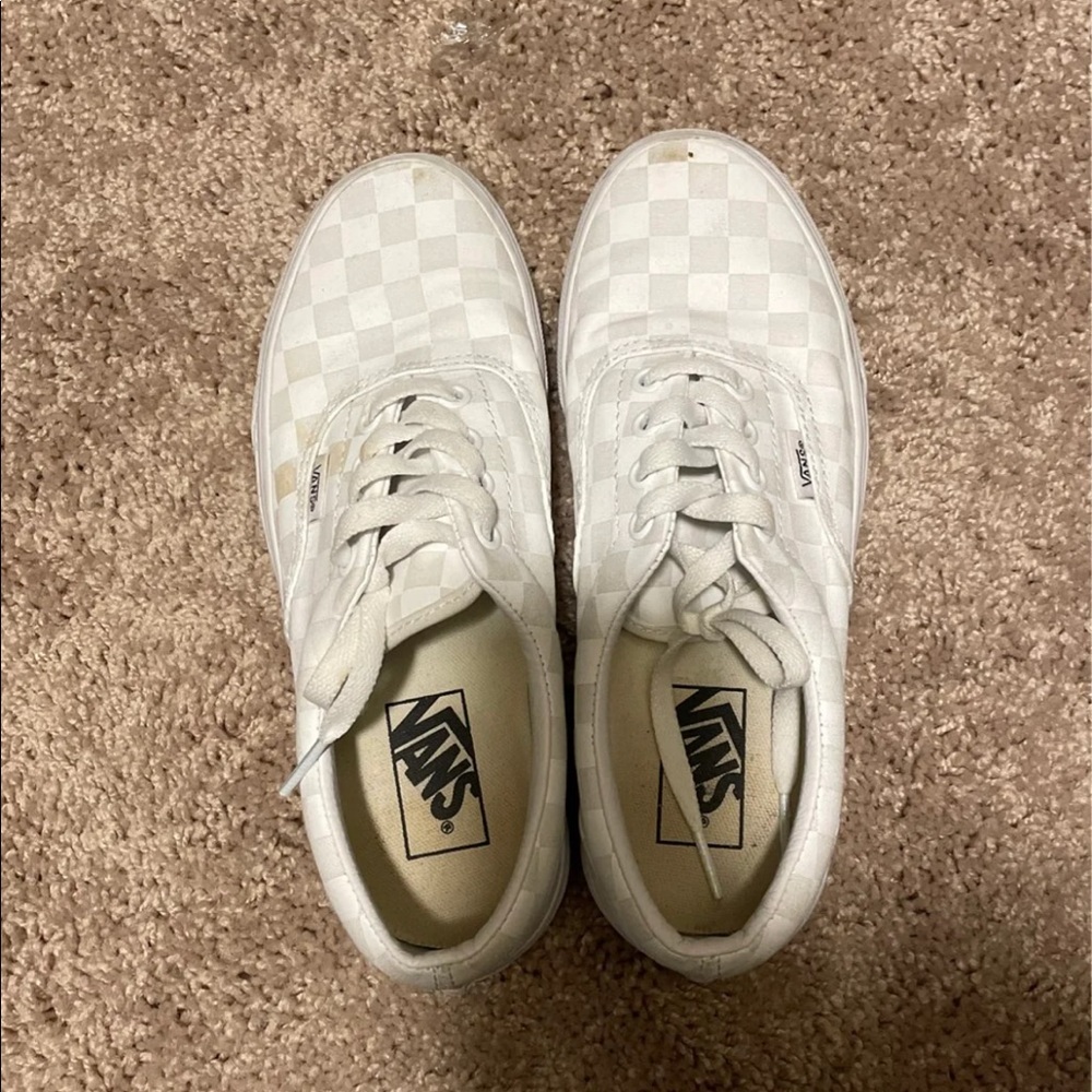 Vans white skateboard sneaker women